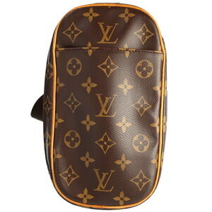 Louis Vuitton Monogram Leather Brown Pochette Ganjou Body Bag